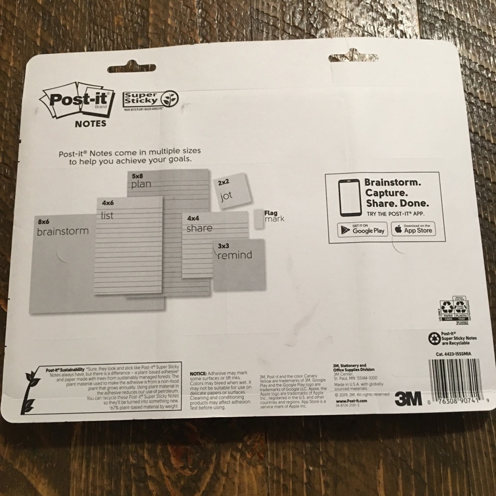 Post-it Super Sticky Notes Multiple Size Pack 675 - Picture 2 of 6